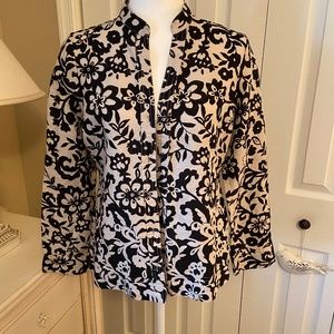 Versatile Light Floral Linen Jacket